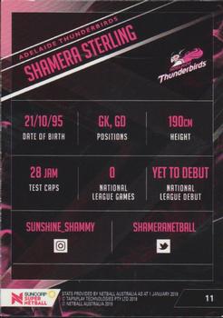 2019 Tap 'N' Play Suncorp Super Netball #11 Shamera Sterling Back